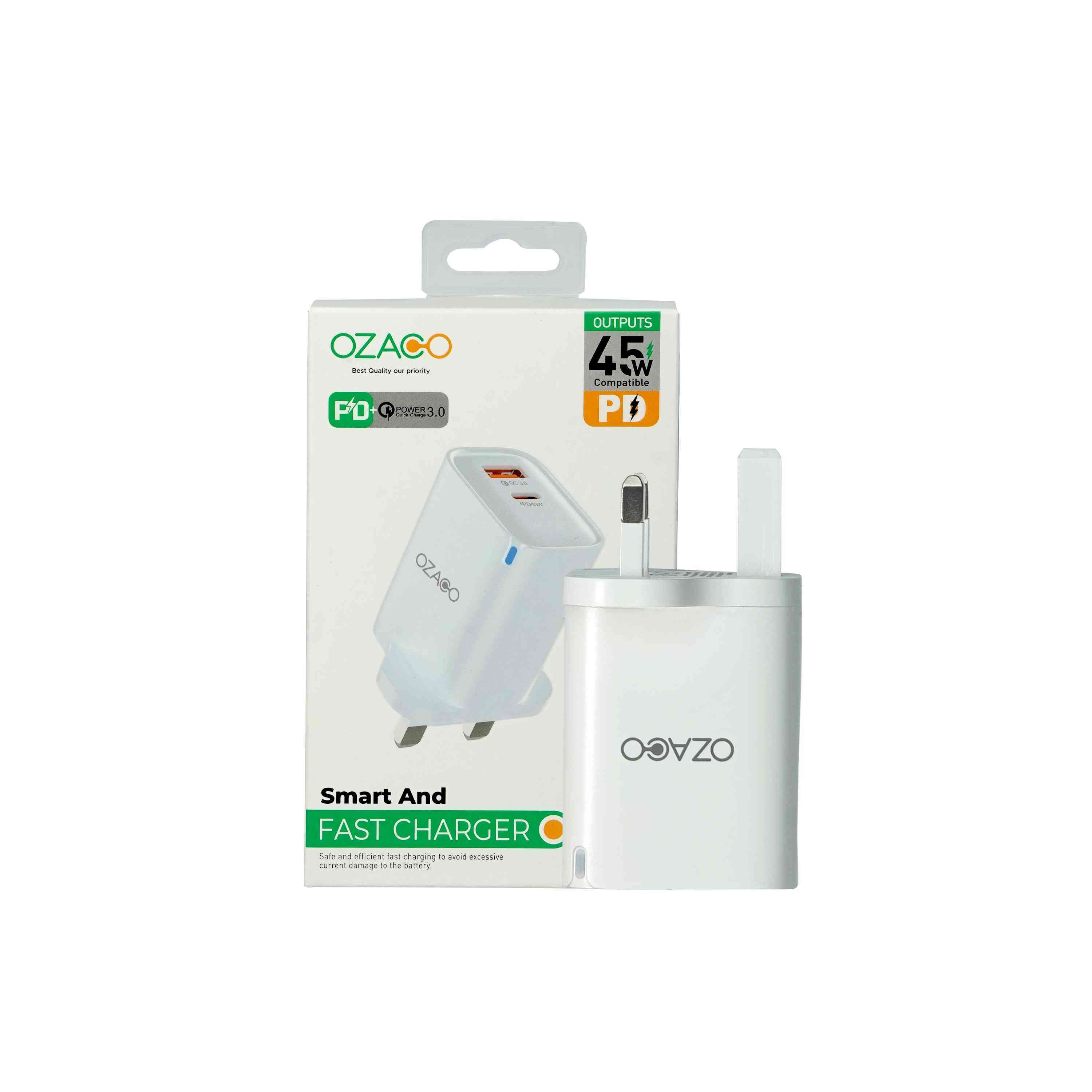 OZACO 45W Fast Charger (Adapter-UK)